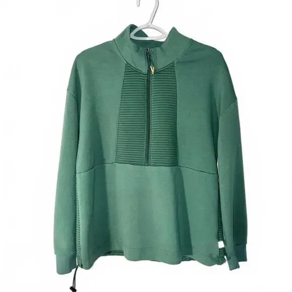LIV Outdoor Green Half-Zip Pullover Sweater - Picture 1 of 3